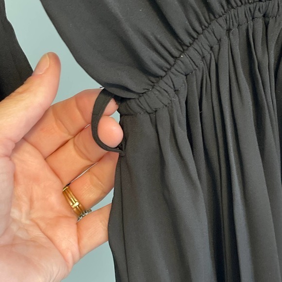 Double Zero Black Long Sleeve Cold Shoulder‎ Dressy Romper Small - Picture 6 of 13